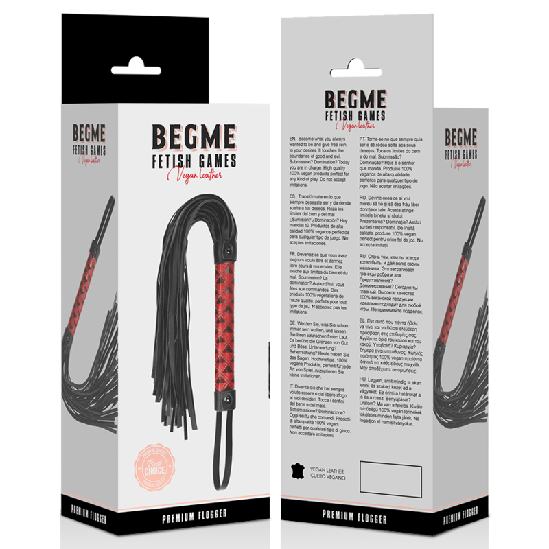 BEGME - RED EDITION LÁTIGO CUERO VEGANO - Kanerotika SL