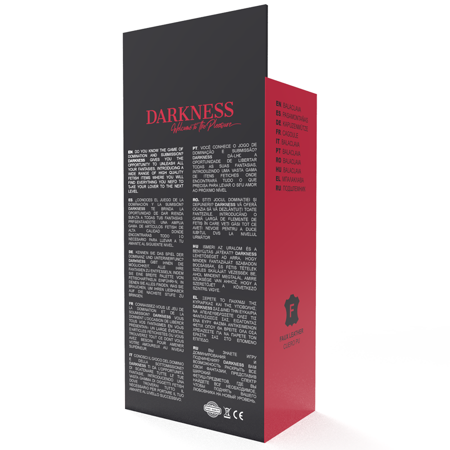DARKNESS - SUBJUGATION MASCARA NEGRO - Kanerotika SL