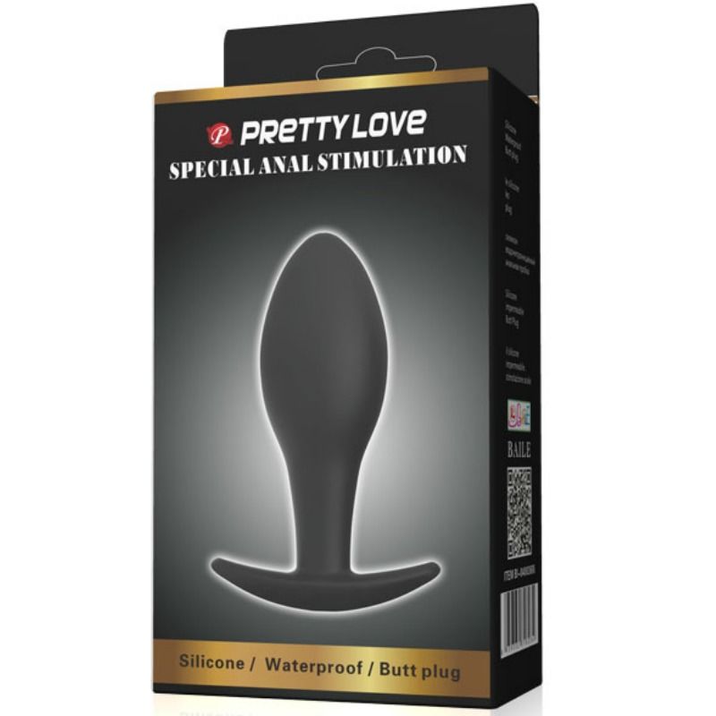 PRETTY LOVE - PLUG ANAL SILICONA ANCLA 8.5 CM NEGRO - Kanerotika SL