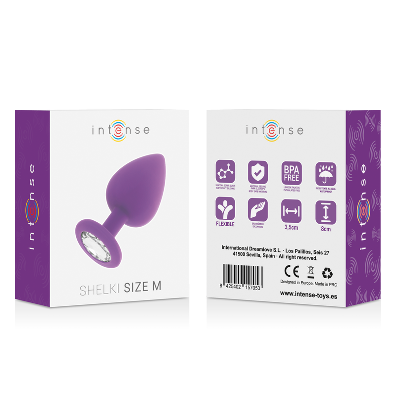INTENSE - SHELKI M PLUG ANAL LILA - Kanerotika SL