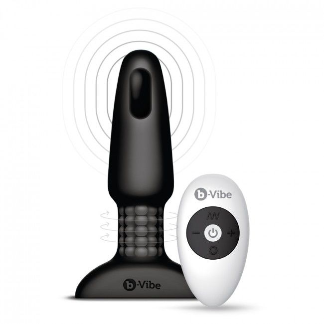 B-VIBE - RIMMING CONTROL REMOTO ANAL PLUG 2 NEGRO - Kanerotika SL