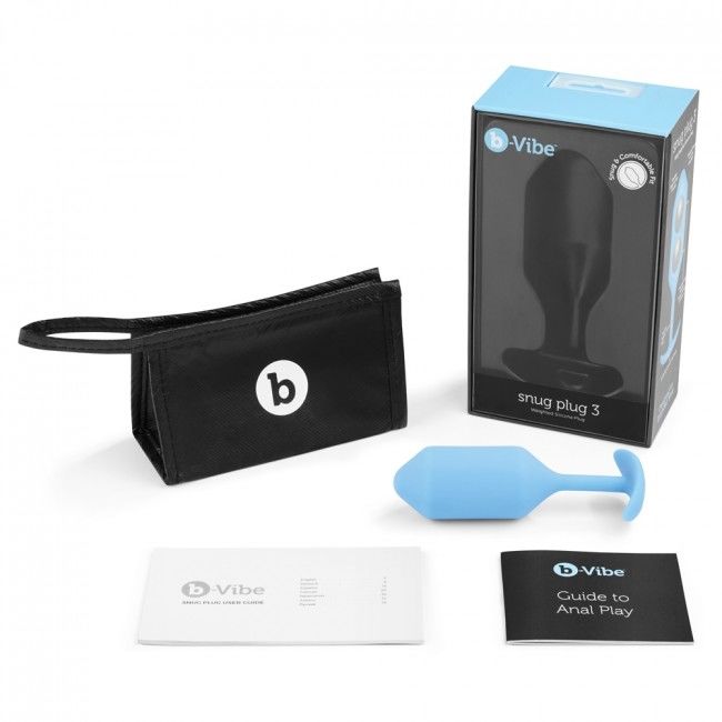 B-VIBE - SNUG PLUG ANAL 3 AZUL CIELO - Kanerotika SL