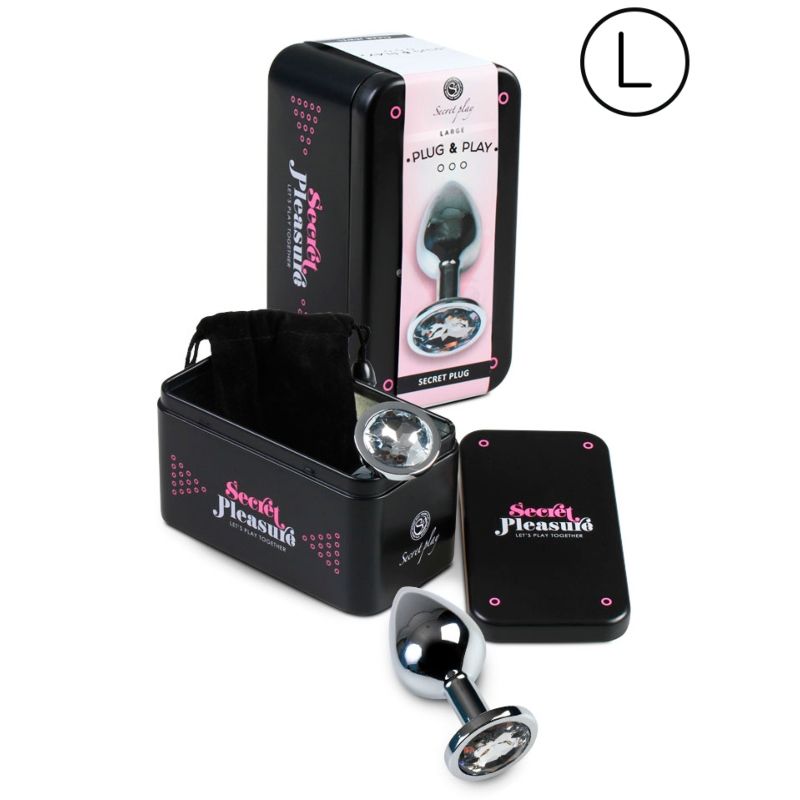 SECRETPLAY - PLUG ANAL TRANSPARENTE L - Kanerotika SL