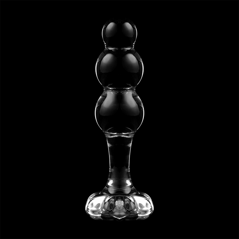 NEBULA SERIES BY IBIZA - MODELO 1 PLUG CRISTAL TRANSPARENTE 10.5 CM -O- 3 CM - Kanerotika SL