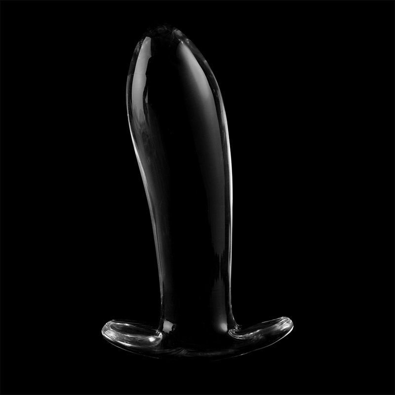NEBULA SERIES BY IBIZA - MODELO 5 PLUG CRISTAL TRANSPARENTE 12.5 CM -O- 3.5 CM - Kanerotika SL
