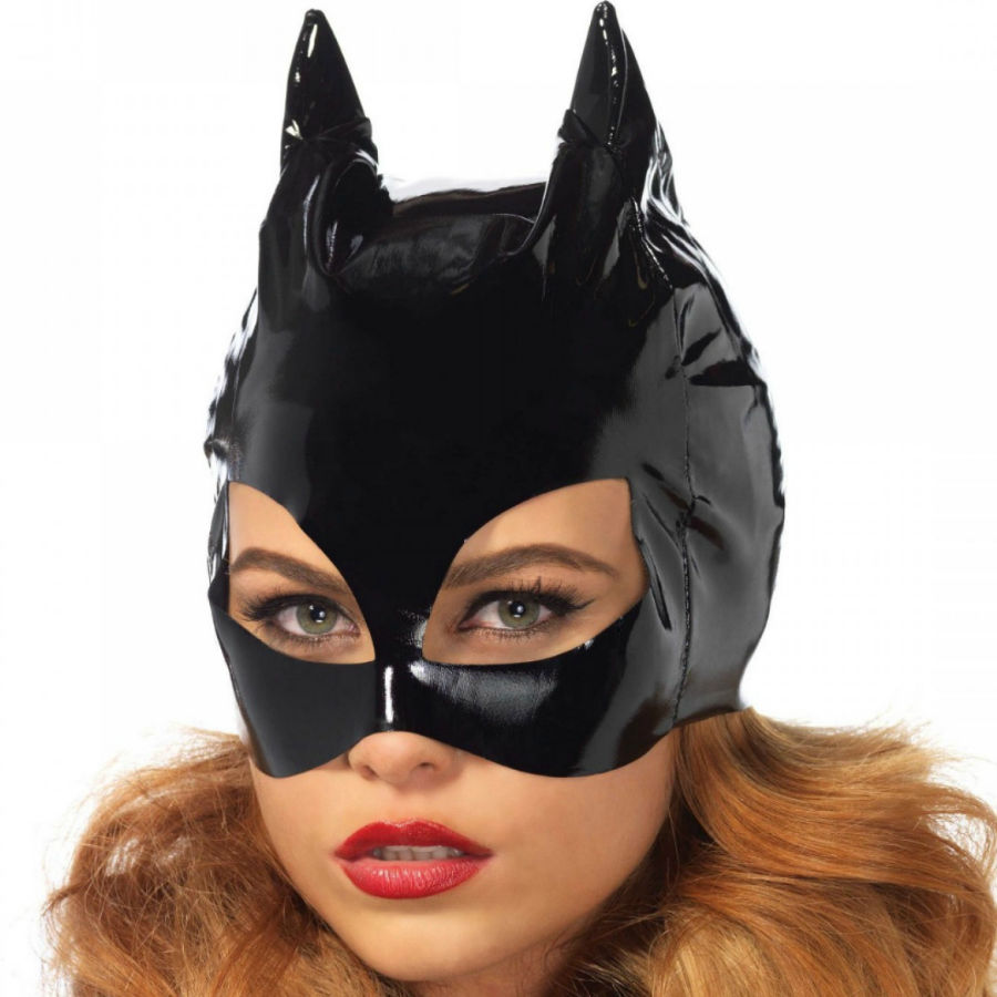 LEG AVENUE - MÁSCARA DE CATWOMAN VINILO NEGRO - Kanerotika SL