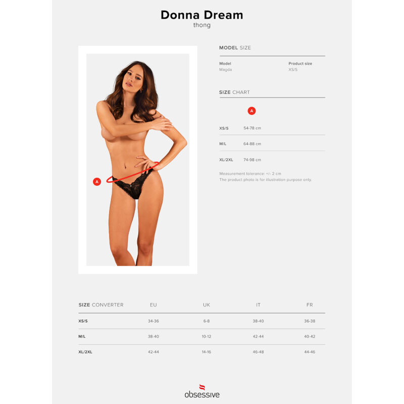 OBSESSIVE - DONNA DREAM TANGA XS/S - Kanerotika SL