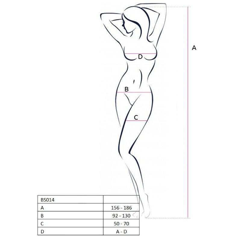 PASSION - WOMAN BS014 BODYSTOCKING ROJO TALLA ÚNICA - Kanerotika SL