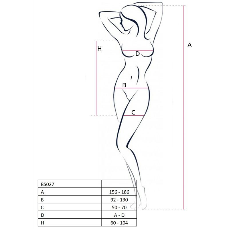 PASSION - WOMAN BS027 BODYSTOCKING ESTILO VESTIDO BLANCO TALLA ÚNICA - Kanerotika SL