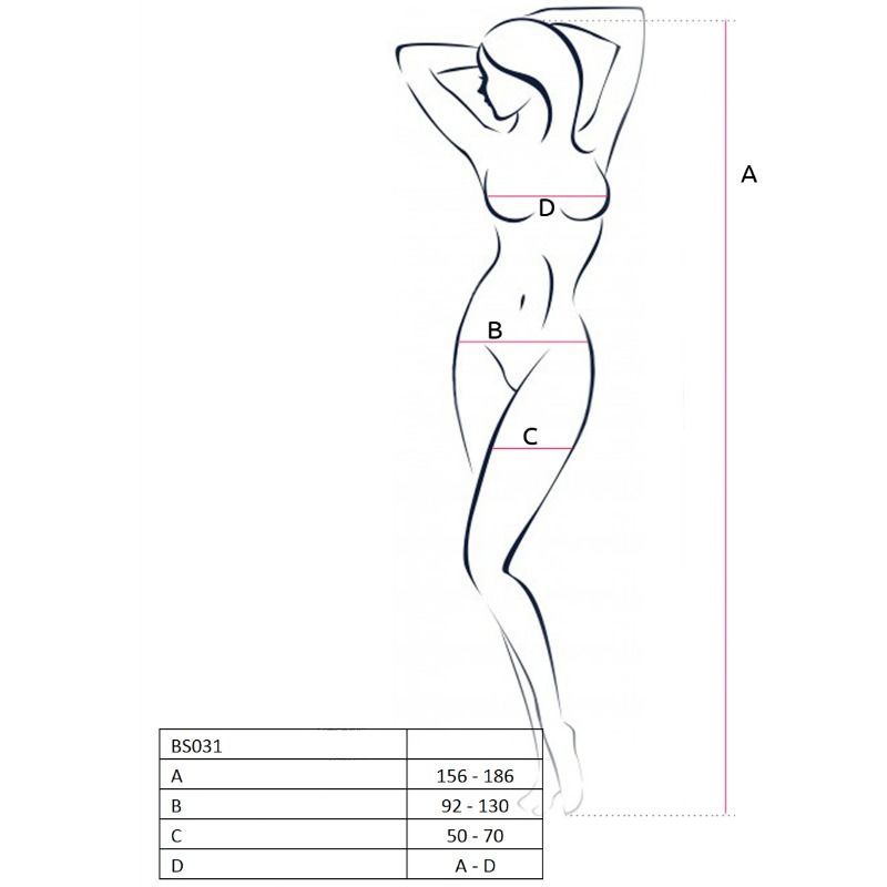 PASSION - WOMAN BS031 BODYSTOCKING ROJO TALLA ÚNICA - Kanerotika SL