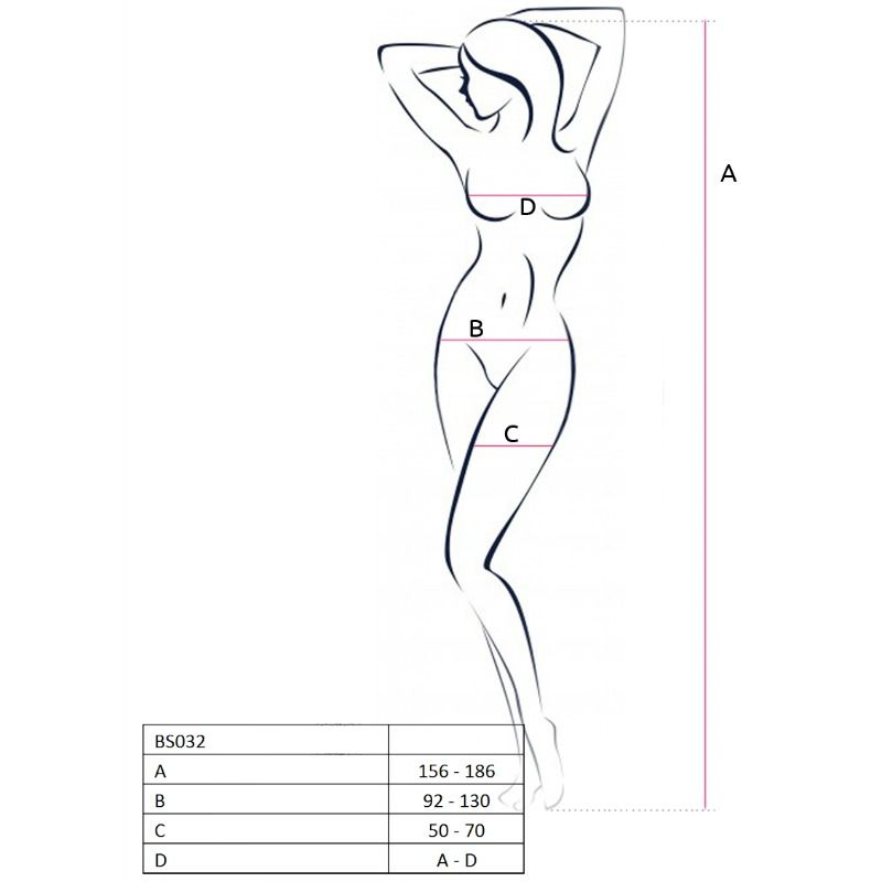 PASSION - WOMAN BS032 BODYSTOCKING ROJO TALLA ÚNICA - Kanerotika SL