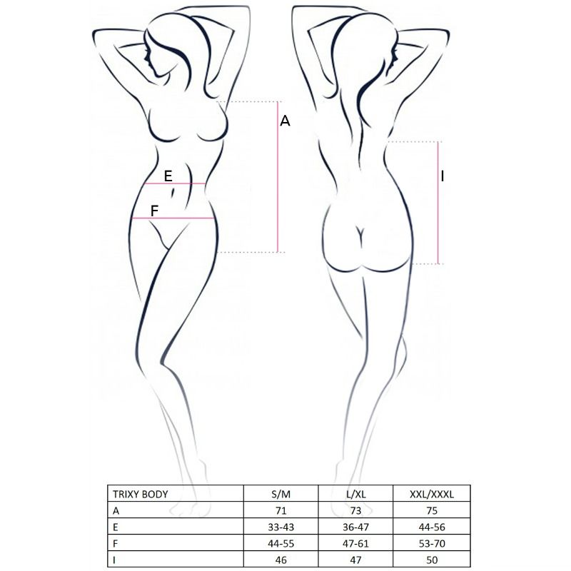 PASSION - WOMAN TRIXY TEDDY NEGRO TALLA L/XL - Kanerotika SL