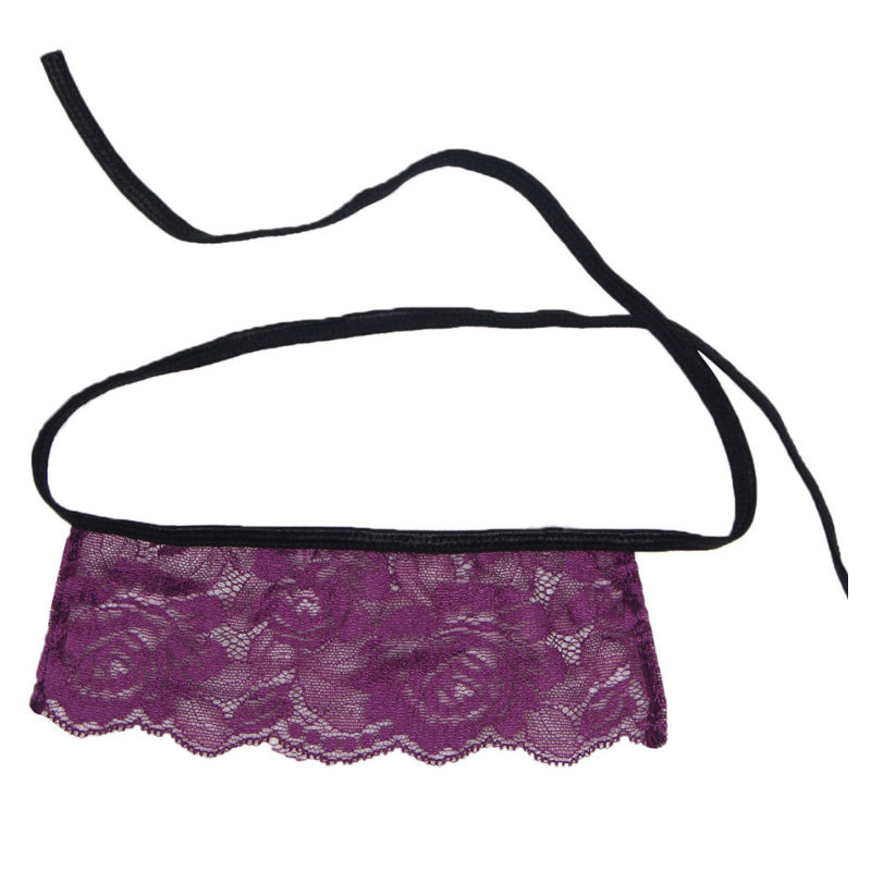 SUBBLIME - CORSET TANGA Y ANTIFAZ NEGRO Y MORADO S/M - Kanerotika SL