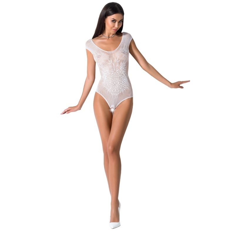 PASSION - WOMAN BS064 BODYSTOCKING BLANCO TALLA ÚNICA - Kanerotika SL