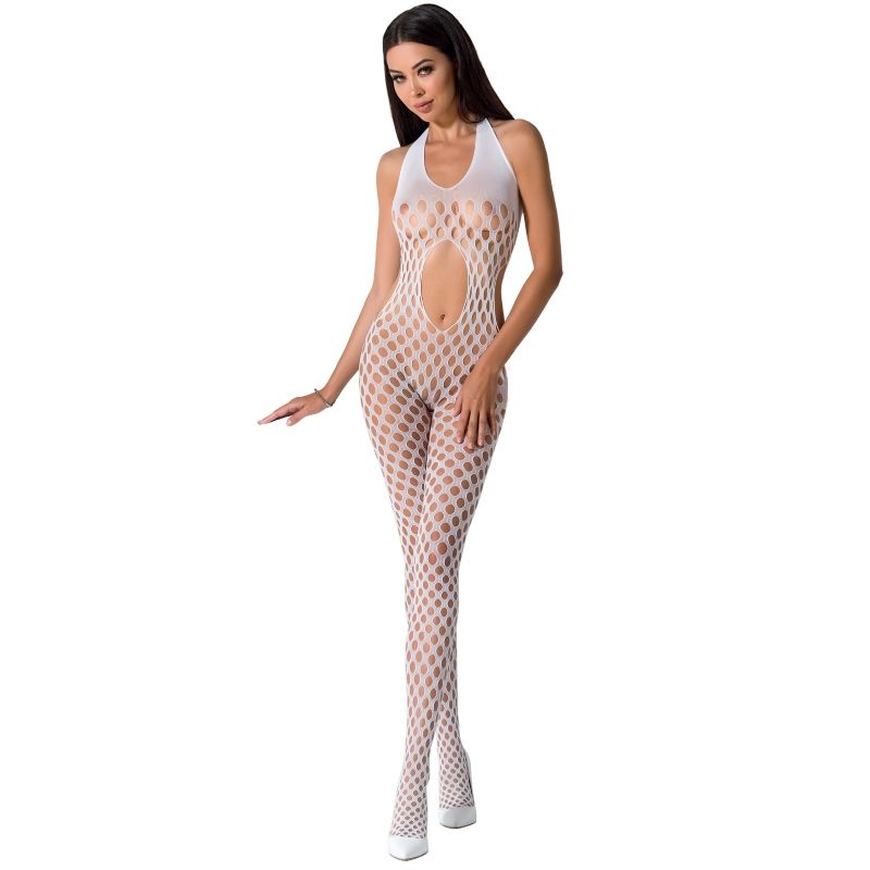 PASSION - WOMAN BS065 BODYSTOCKING BLANCO TALLA ÚNICA - Kanerotika SL