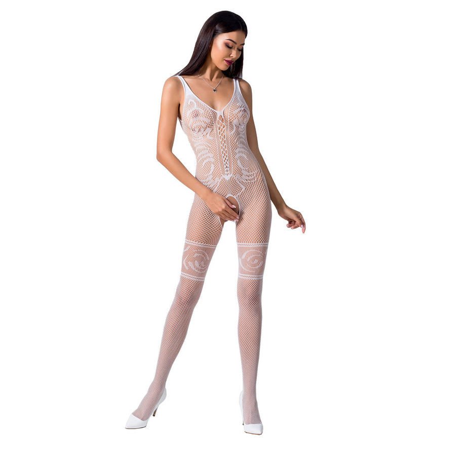 PASSION - WOMAN BS069 BODYSTOCKING BLANCO TALLA ÚNICA - Kanerotika SL