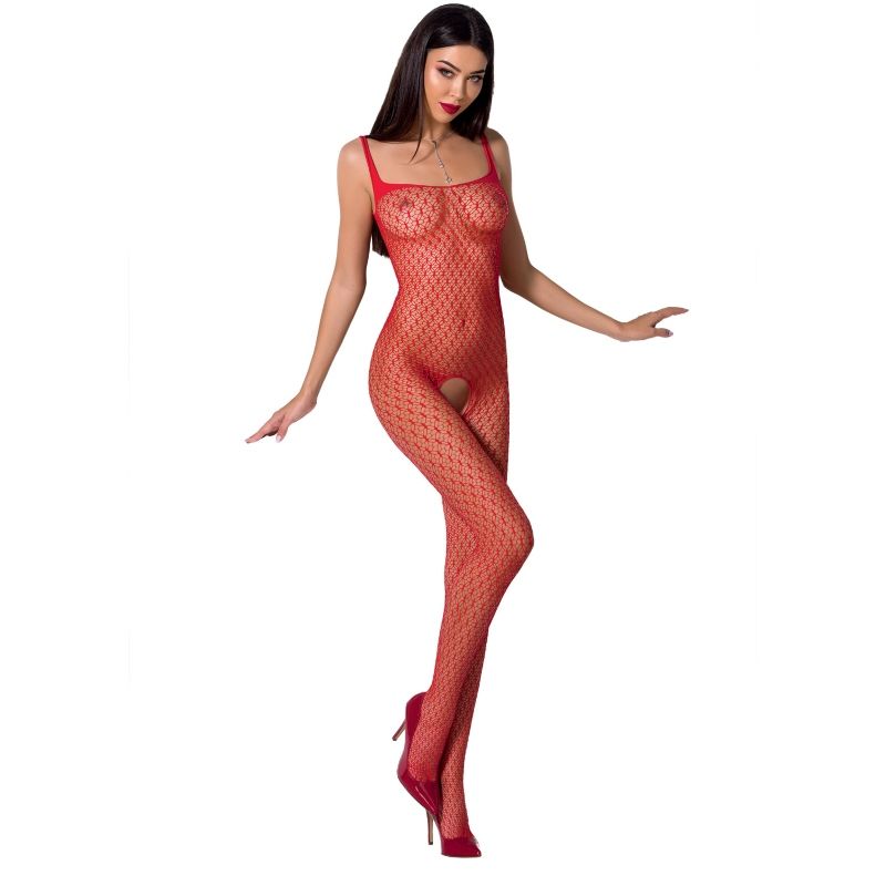 PASSION - WOMAN BS071 BODYSTOCKING ROJO TALLA ÚNICA - Kanerotika SL