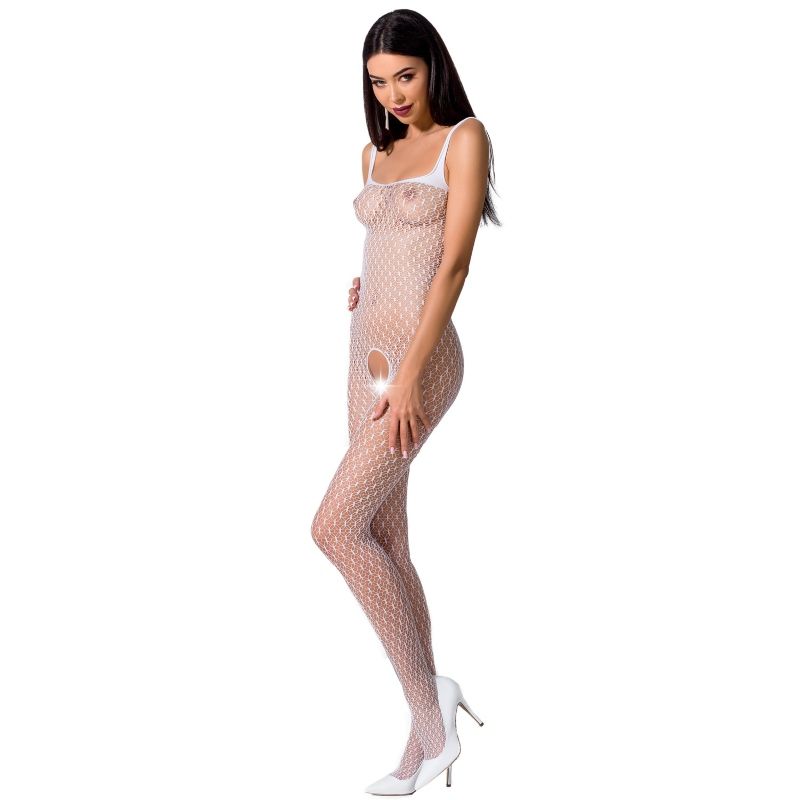 PASSION - WOMAN BS071 BODYSTOCKING BLANCO TALLA ÚNICA - Kanerotika SL