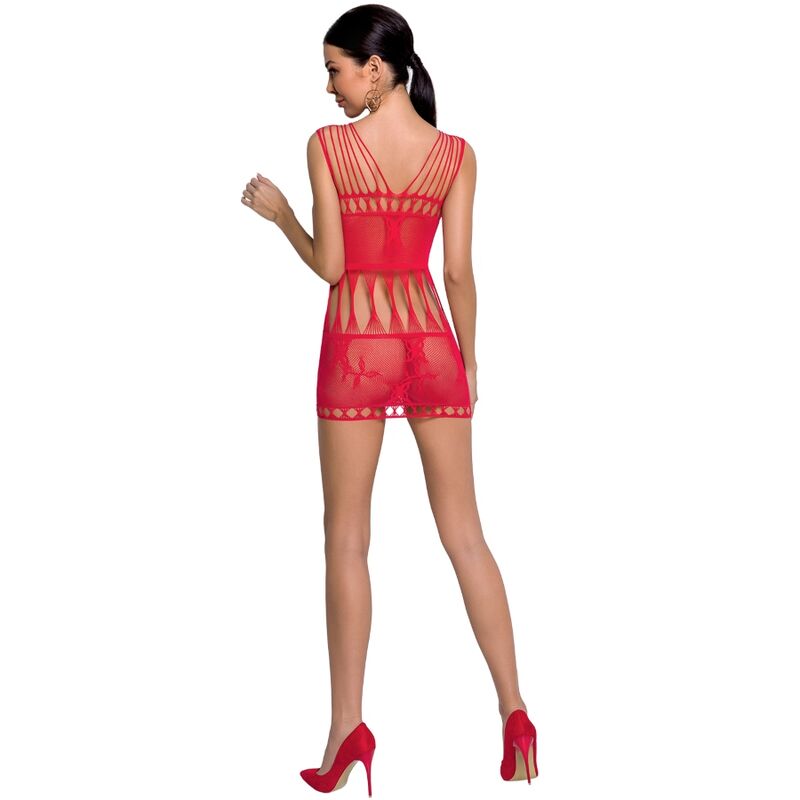 PASSION - WOMAN BS090 BODYSTOCKING ROJO TALLA ÚNICA - Kanerotika SL