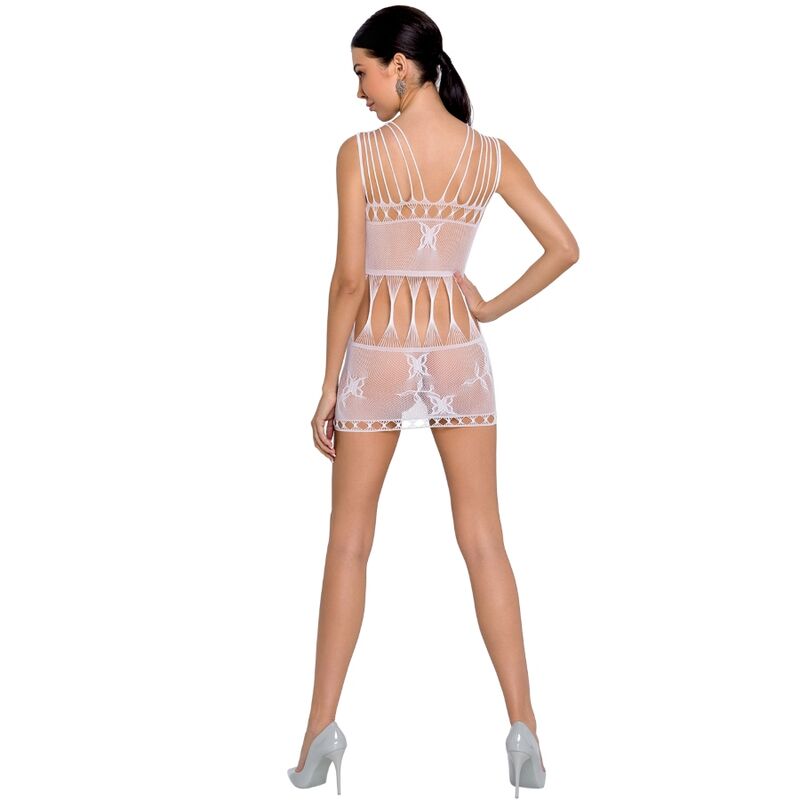 PASSION - WOMAN BS090 BODYSTOCKING BLANCO TALLA ÚNICA - Kanerotika SL