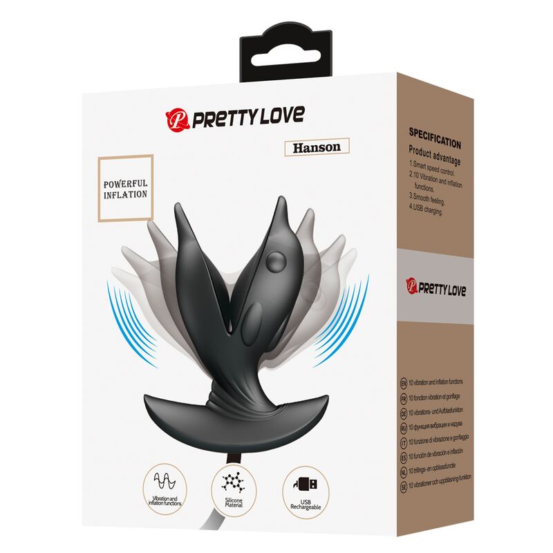 PRETTY LOVE - PLUG ANAL DELFIN INFLABLE & RECARGABLE - Kanerotika SL