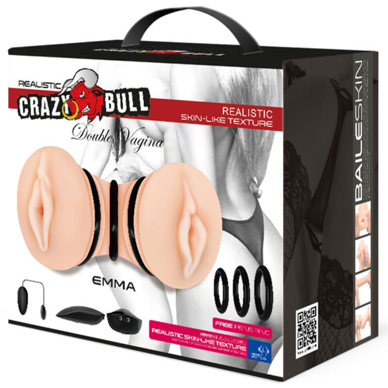 CRAZY BULL - EMMA MASTURBADOR DOBLE VAGINA REALÍSTICO - Kanerotika SL