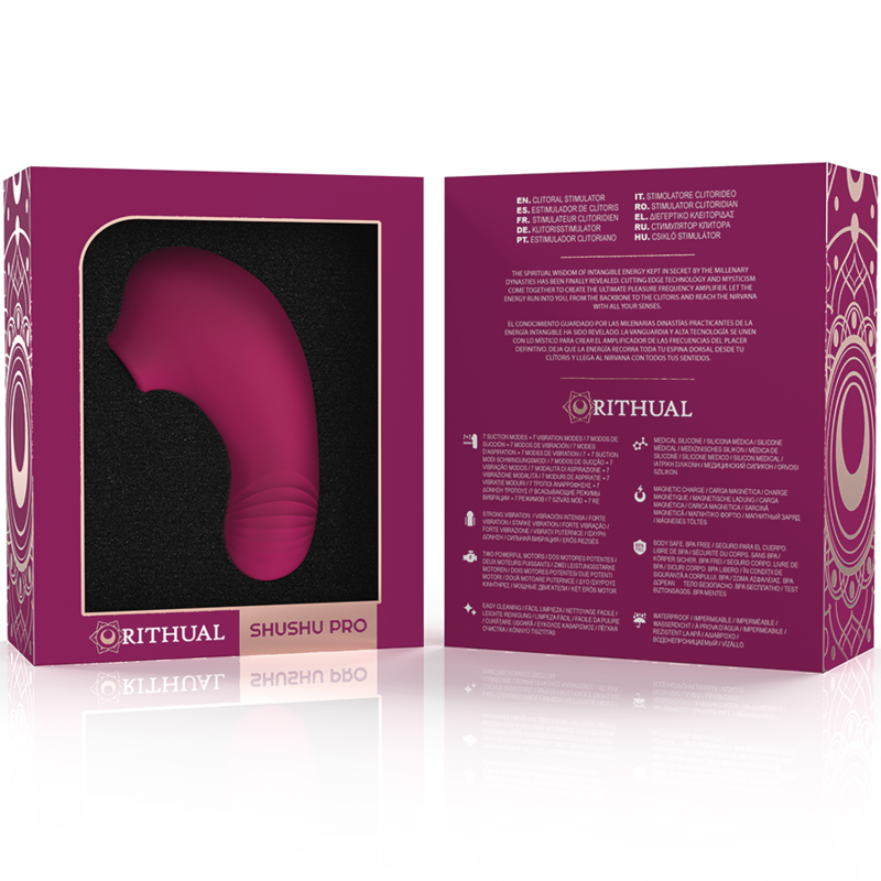 RITHUAL - SHUSHU PRO POCKET ESTIMULADOR CLITORIS 2 POTENTES MOTORES ORQUIDEA - Kanerotika SL