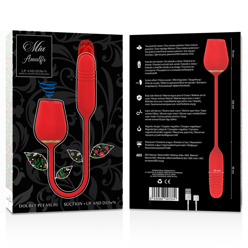 MIA - AMALFI DOBLE PLEASURE ONDAS ESTIMULADORAS + UP AND DOWN - Kanerotika SL