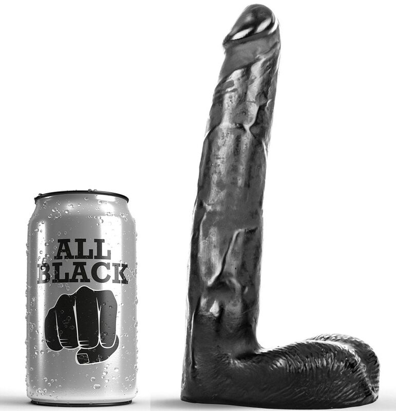 ALL BLACK - DILDO REALÍSTICO 21 CM - Kanerotika SL