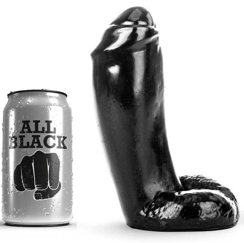 ALL BLACK - DILDO REALÍSTICO 18 CM - Kanerotika SL