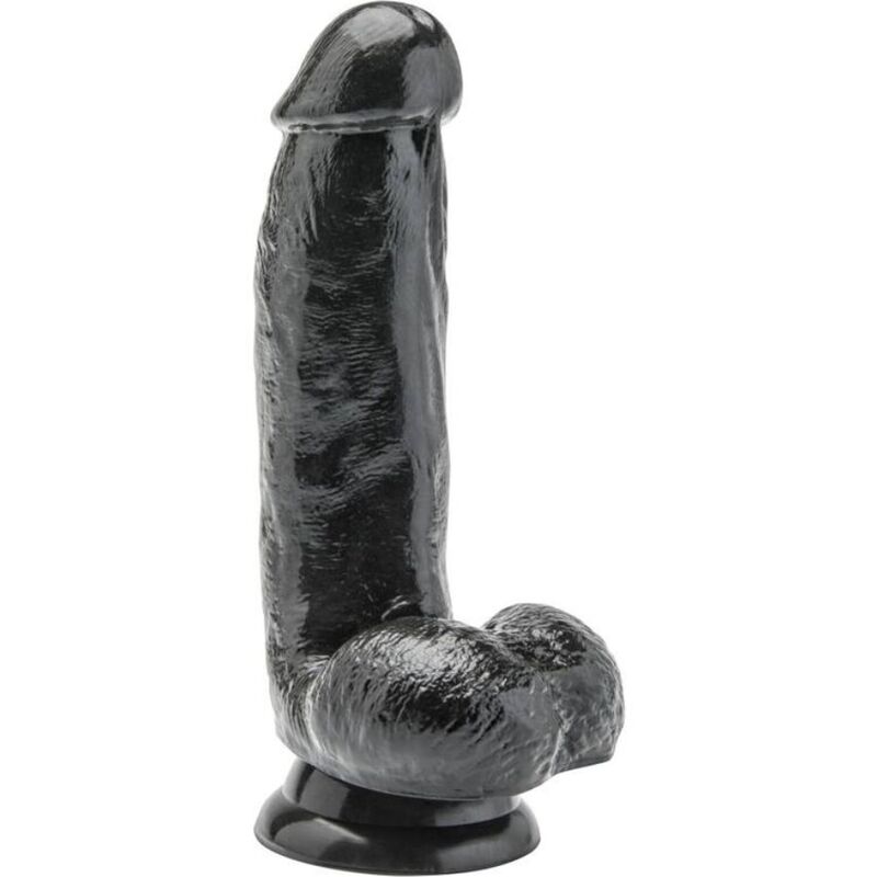 GET REAL - DILDO 12 CM CON TESTÍCULOS NEGRO - Kanerotika SL