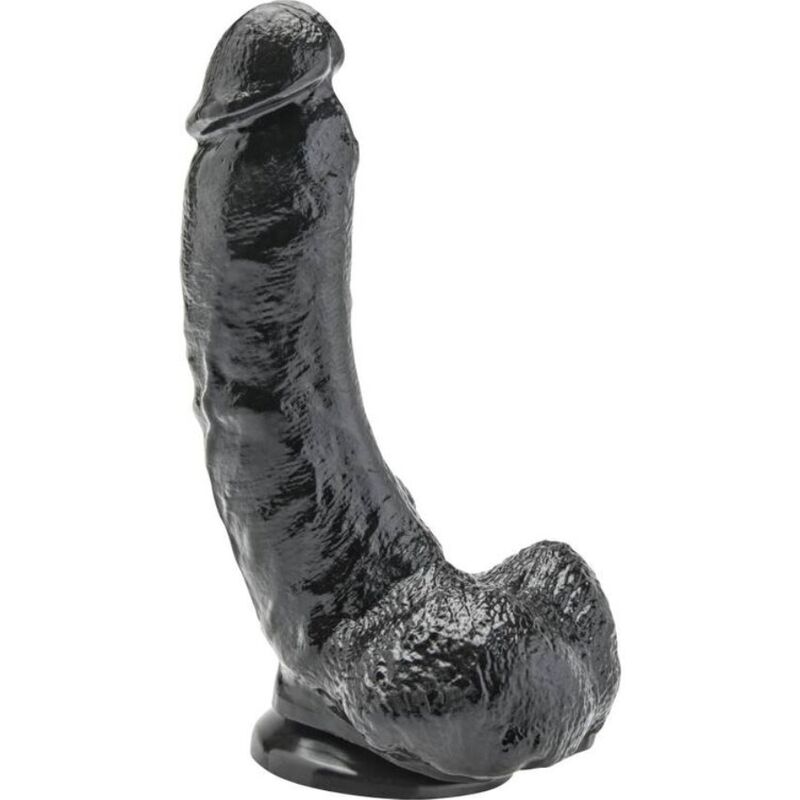 GET REAL - DILDO 20,5 CM CON TESTÍCULOS NEGRO - Kanerotika SL