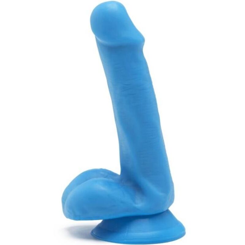 GET REAL - HAPPY DICKS DILDO 12 CM CON TESTÍCULOS AZUL - Kanerotika SL