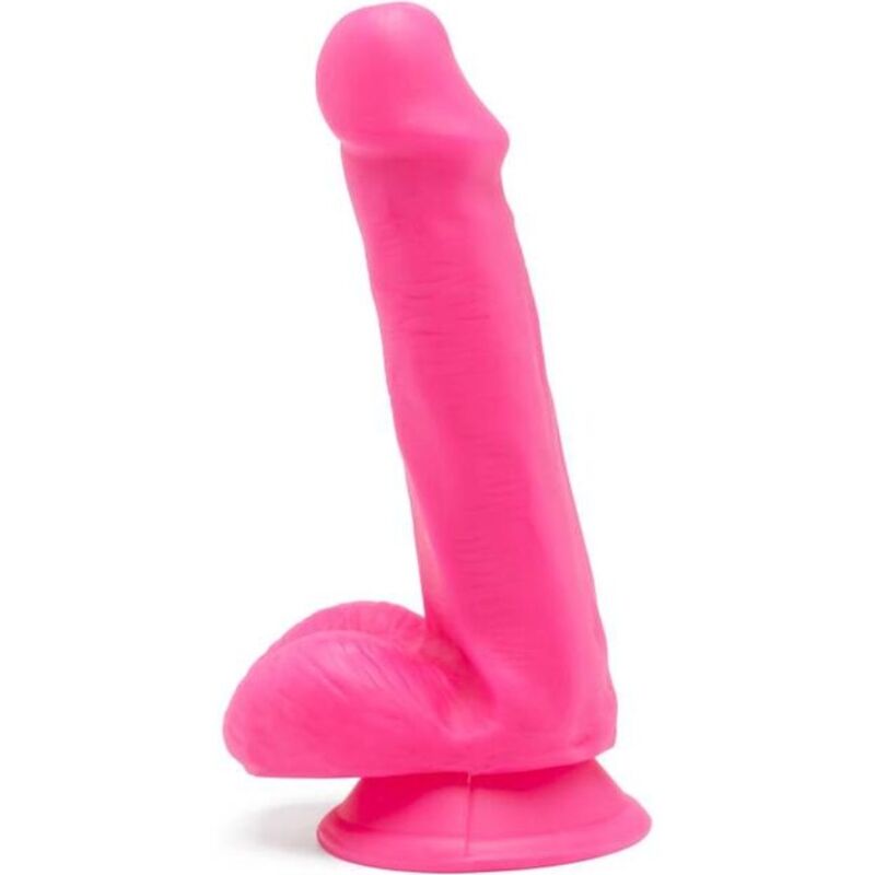 GET REAL - HAPPY DICKS DILDO 12 CM CON TESTÍCULOS ROSA - Kanerotika SL