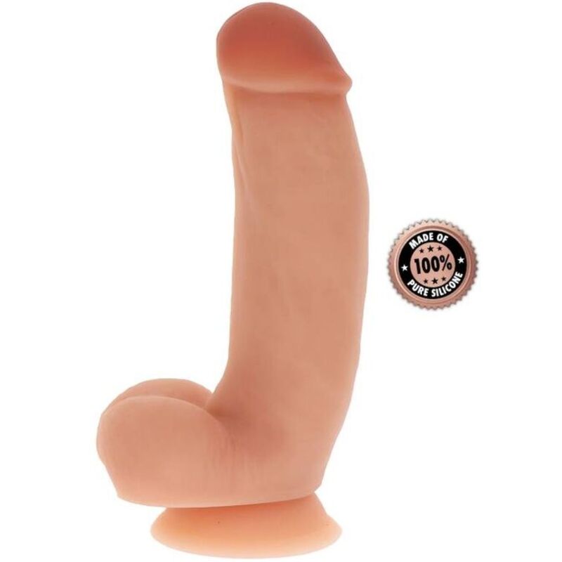 GET REAL - DILDO SILICONA 18 CM CON TESTÍCULOS NATURAL - Kanerotika SL