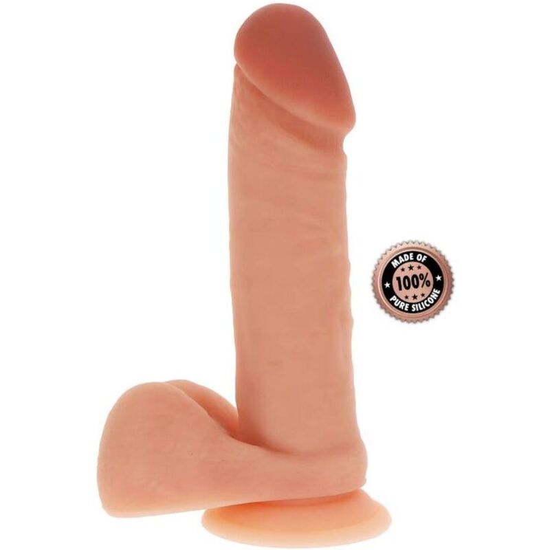 GET REAL - DILDO SILICONA 20,5 CM CON TESTÍCULOS NATURAL - Kanerotika SL