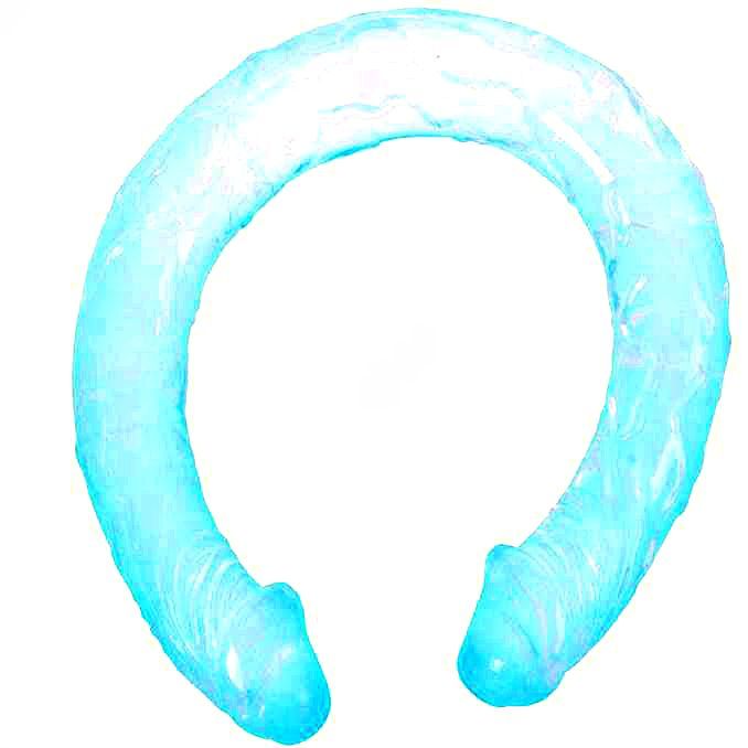 BAILE - DOUBLE DONG AZUL 44.5 CM - Kanerotika SL