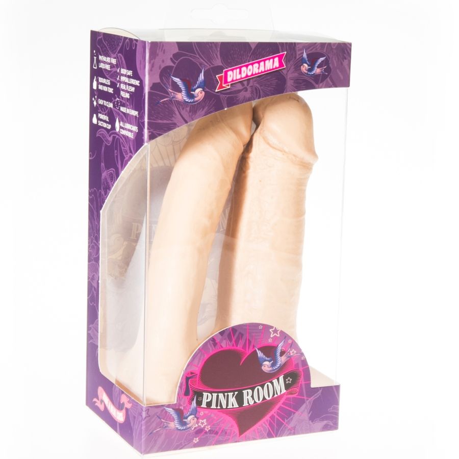 PINK ROOM - ARTHUS DILDO DOBLE REALISTICO NATURAL 17CM/15.5CM - Kanerotika SL