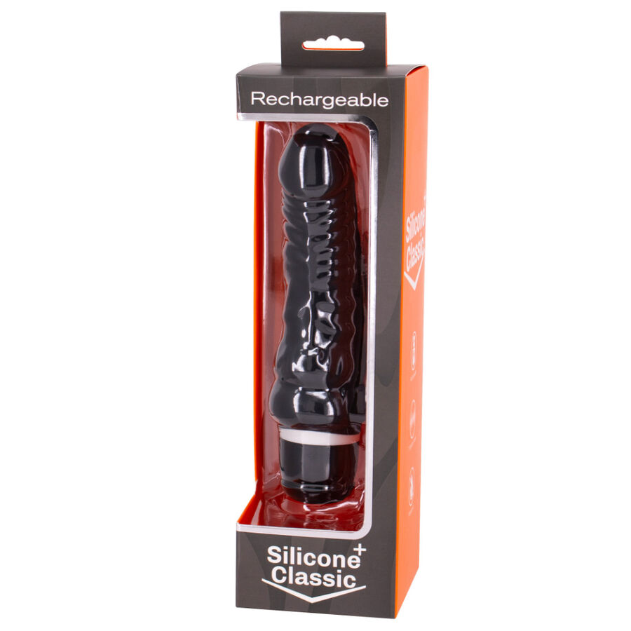 SEVEN CREATIONS - VIBRADOR RECARGABLE NEGRO 7V 18 CM MODELO 2 - Kanerotika SL