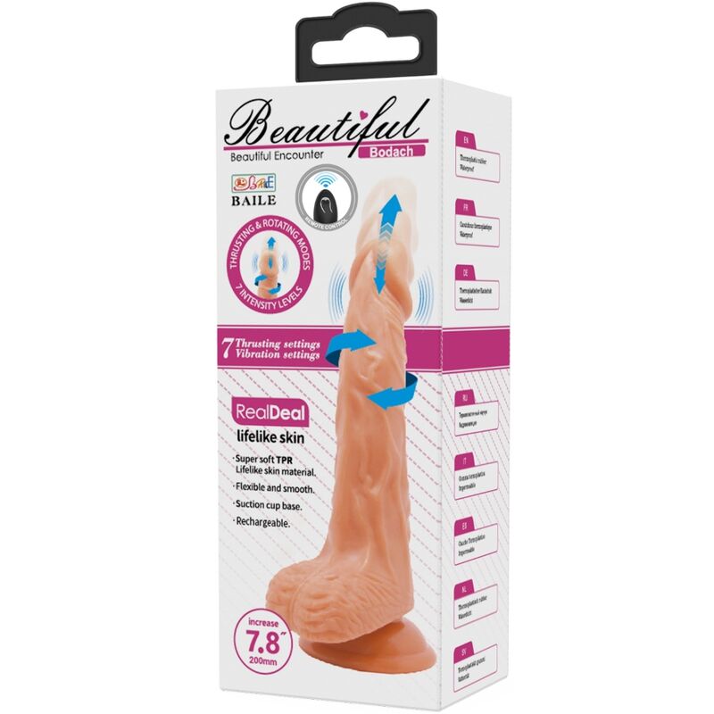 BAILE - BODACH VIBRADOR REALISTA CON VENTOSA CONTROL REMOTO - Kanerotika SL