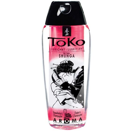 SHUNGA - TOKO AROMA LUBRICANTE FRESAS Y CHAMPAGNE - Kanerotika SL