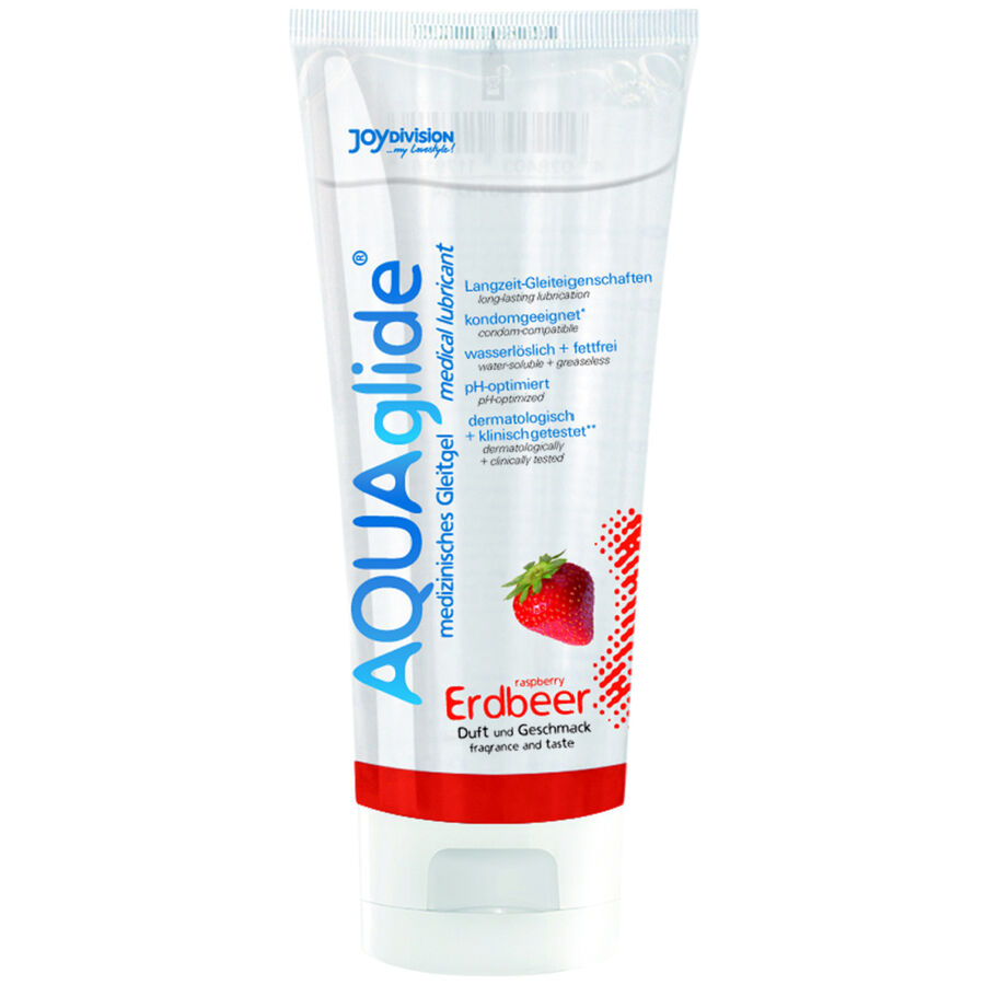 JOYDIVISION AQUAGLIDE - LUBRICANTE SABOR FRESA 100 ML - Kanerotika SL