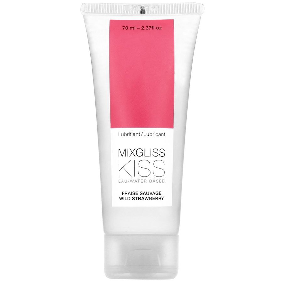 MIXGLISS - LUBRICANTE BASE AGUA SABOR A FRESA 70 ML - Kanerotika SL