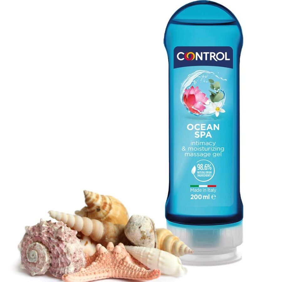 CONTROL - 2 EN 1 MASSAGE & PLEASURE MEDITERRANEAN SEA 200 ML - Kanerotika SL
