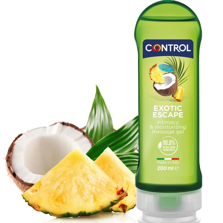 CONTROL - 2 EN 1 MASSAGE & PLEASURE EXOTIC 200 ML - Kanerotika SL