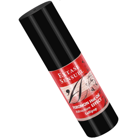 EXTASE SENSUAL - ACEITE MASAJE EFECTO CALOR CON FEROMONAS PIRULETA 30 ML - Kanerotika SL