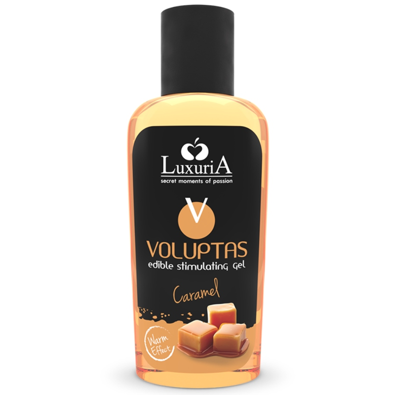 INTIMATELINE LUXURIA - VOLUPTAS GEL MASAJE COMESTIBLE EFECTO CALOR - CARAMELO 100 ML - Kanerotika SL