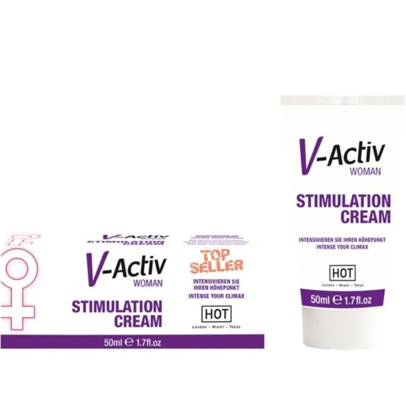 HOT - V-ACTIV CREMA ESTIMULADORA MUJER 50ML - Kanerotika SL