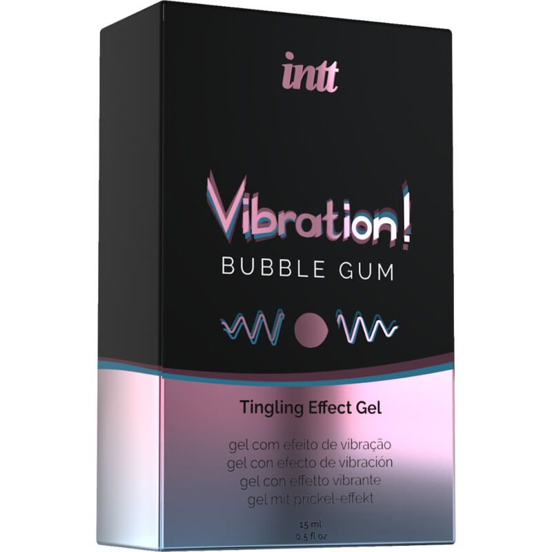 INTT - POTENTE ESTIMULANTE ÍNTIMO GEL VIBRADOR LIQUIDO CHICLE 15ML - Kanerotika SL