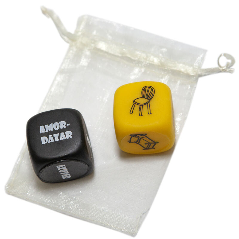 DIABLO PICANTE - BOLSA DE JUEGO CON DADO SADO 3 MM x 3 MM + DADO DE OBJETO - Kanerotika SL